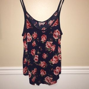 Summer floral flowy tank